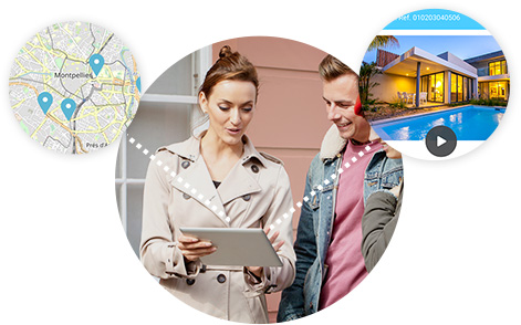 Application immobilière orientée terrain